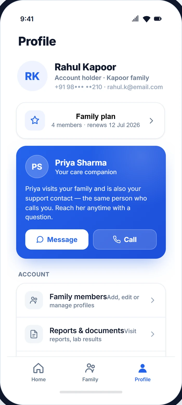 Thuna member app — Profile screen.